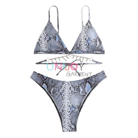 UNBK2022004-Snake Skin Custom Printed Bikini Factory