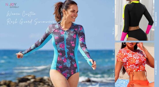 Women Custom Rash Guard Swimwear-Unijoy Swimwear Manufacturer