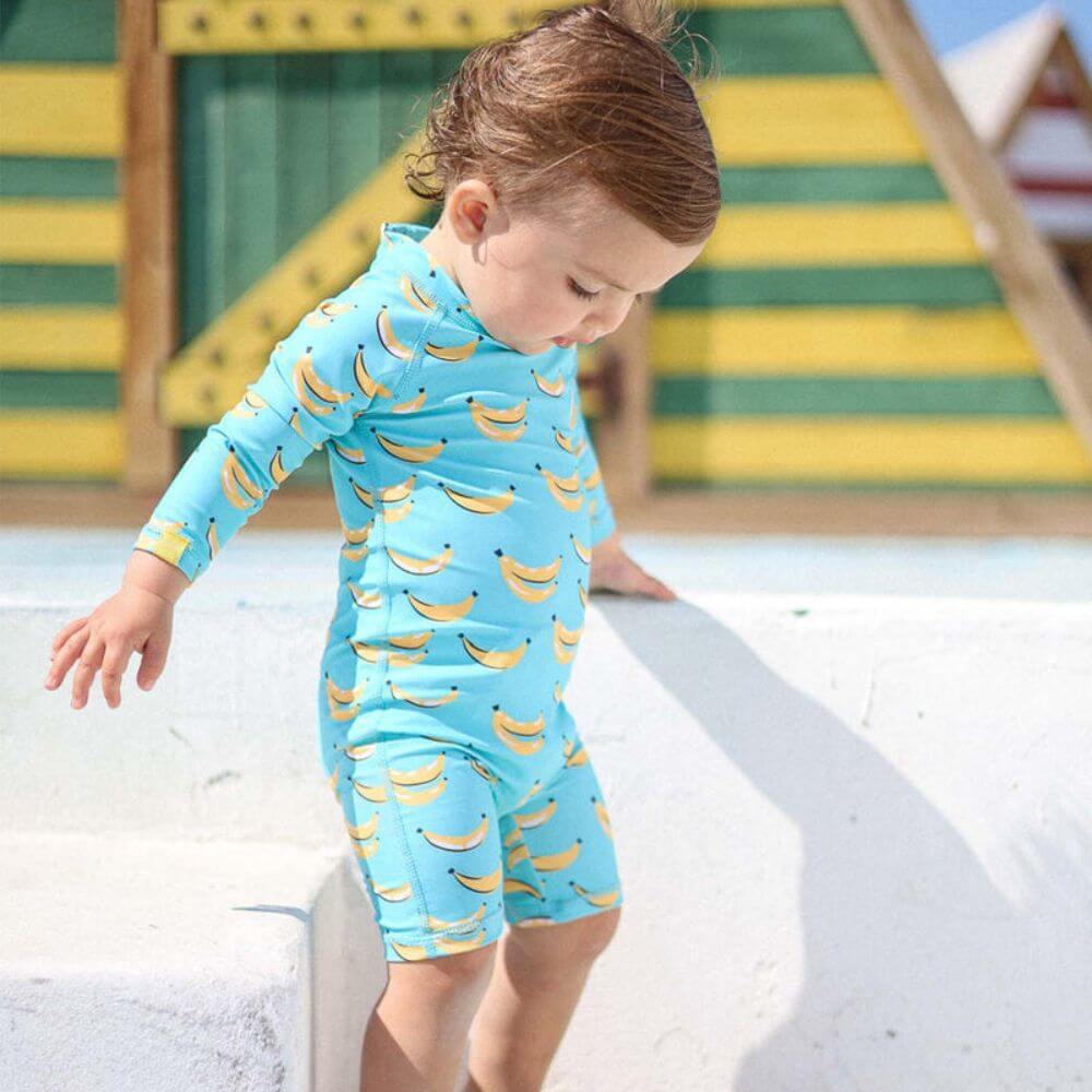 UNBYRG001-Eco Custom Printed Swimwear Baby Rashguard