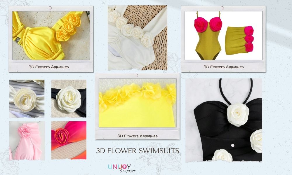 3D Flower Swimsuits