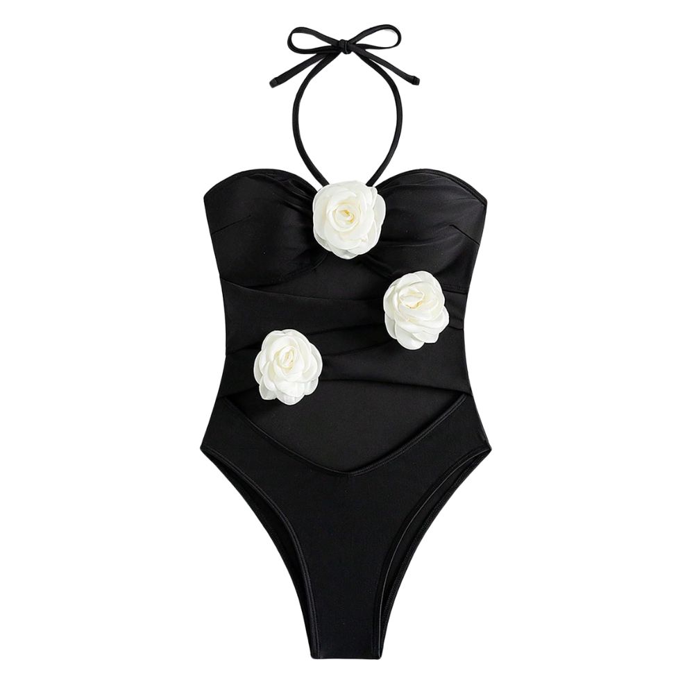 UNWMOP2401-Custom 3D Flower Swimsuit