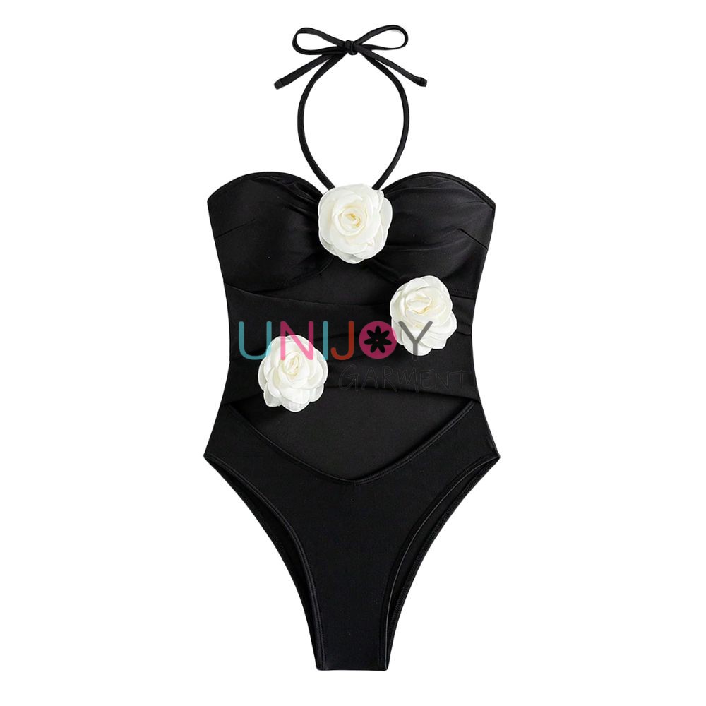 UNWMOP2401-Custom 3D Flower Swimsuit