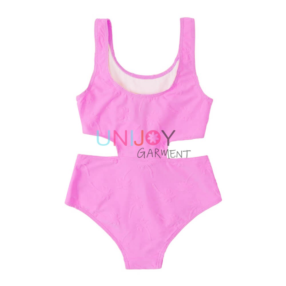 UNGLOP-250516-Terry Custom Swimwear Teens Girls One-piece Swimsuit