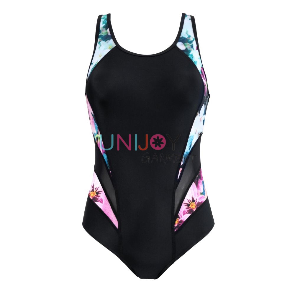 UNWMOP-250601-Women Custom One-piece Tummy Control and Padded Swimsuits
