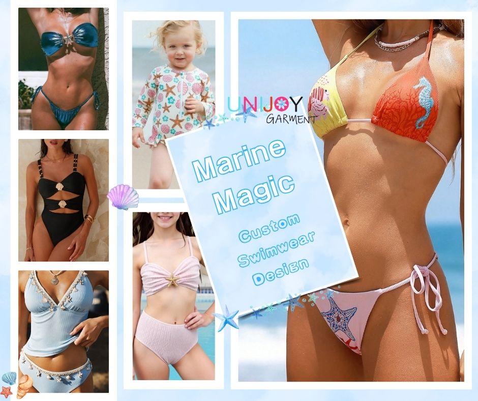 ملابس سباحة مخصصة مستوحاة من البحر - تصميم ملابس سباحة مخصصة