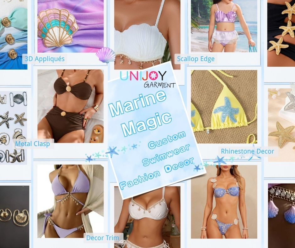 ملابس سباحة مصممة خصيصًا مستوحاة من عالم البحار - زخارف عصرية