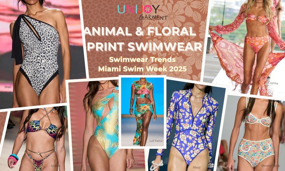 Tendencias en trajes de baño con estampados personalizados de Unijoy: florales y con un toque animal