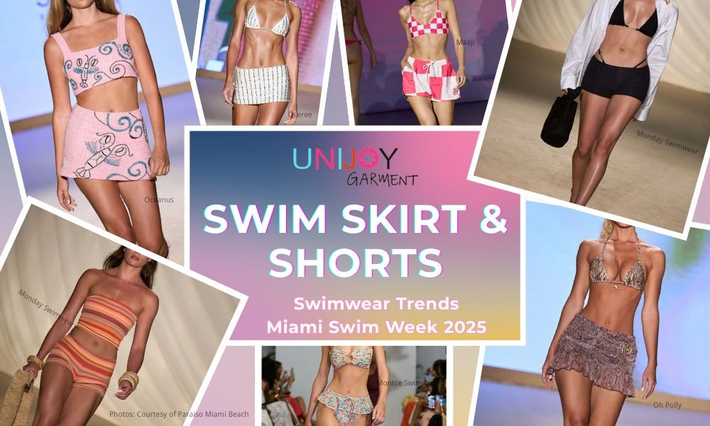 Tendencias en trajes de baño personalizados de Unijoy: Falda y shorts de baño con un resurgimiento retro