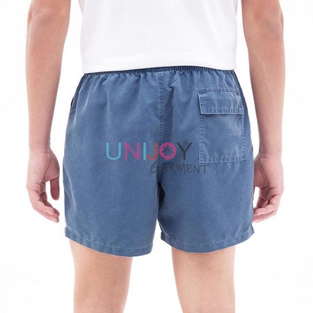UNMS-250801 - Short de bain personnalisé pour homme, bleu délavé