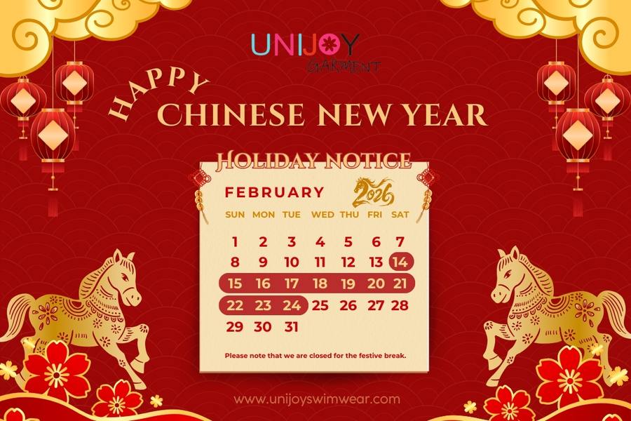 Unijoy – Feiertagskalender zum Chinesischen Neujahr 2026