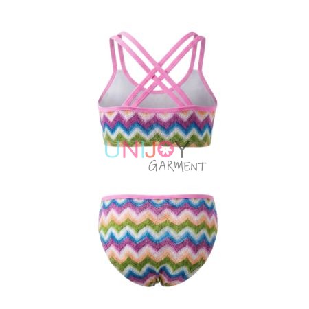 Hersteller von Bikinis mit Chevron-Print für Mädchen