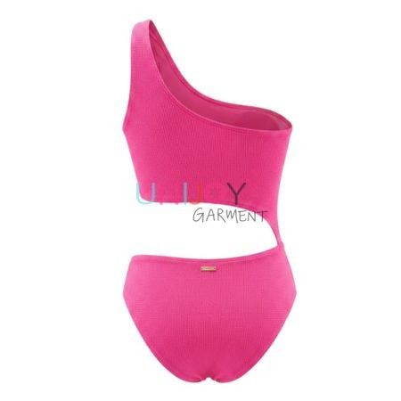 UNBK260601 – Maßgeschneiderter asymmetrischer Damen-Einteiler-Badeanzug