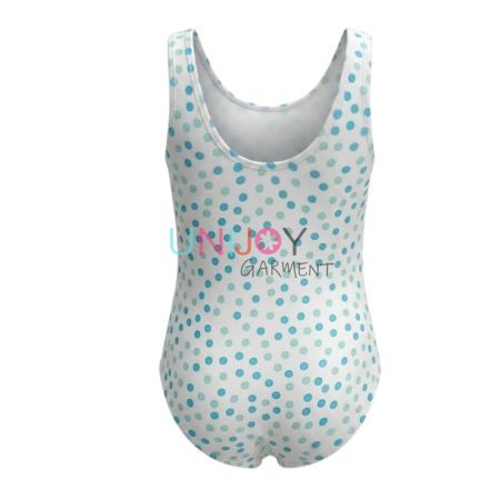 UNGS260803-Girls Private Label One-Piece Swimsuit with Flamingo Graphic and Ruffles