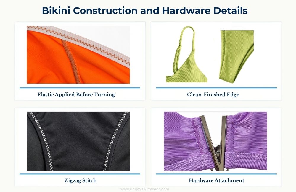 Bikini Construction and Hardware Details